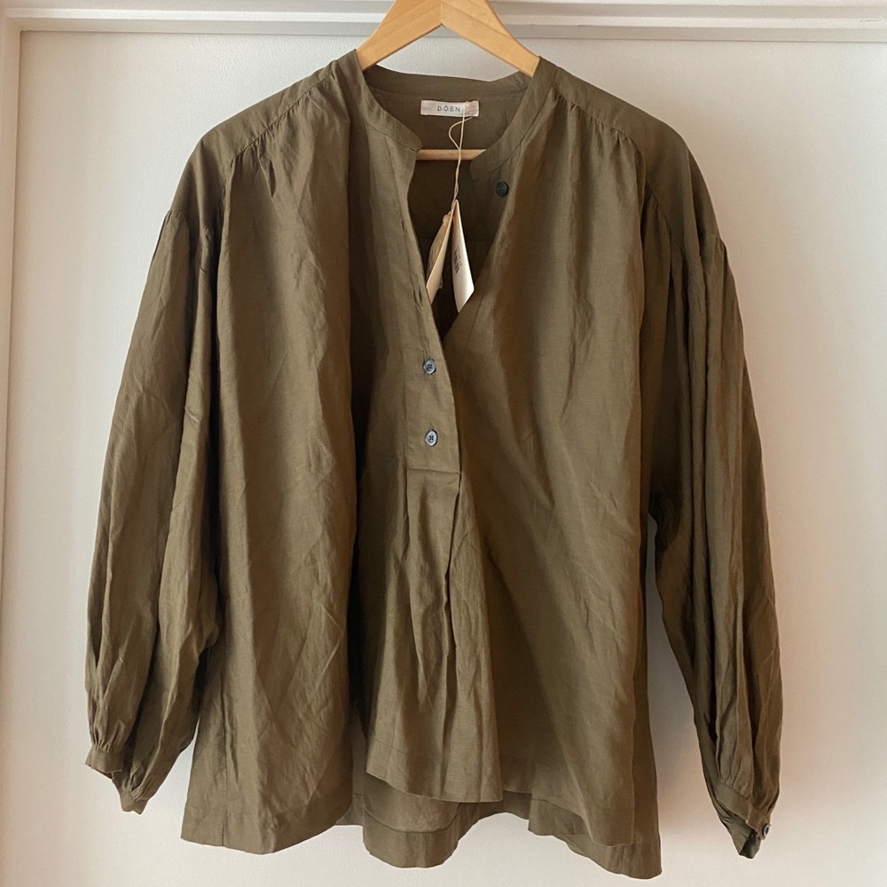 Doen Aldine top in Fir NWT